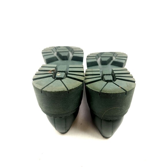 FREE PEOPLE Lyra Lug Sole Loafers / Deep Jade Leather Size 39.5 US 9 - Picture 11 of 12